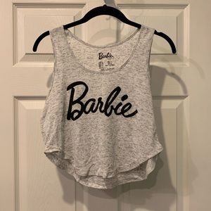 Barbie Vintage Gray Sleeveless crop top sz L